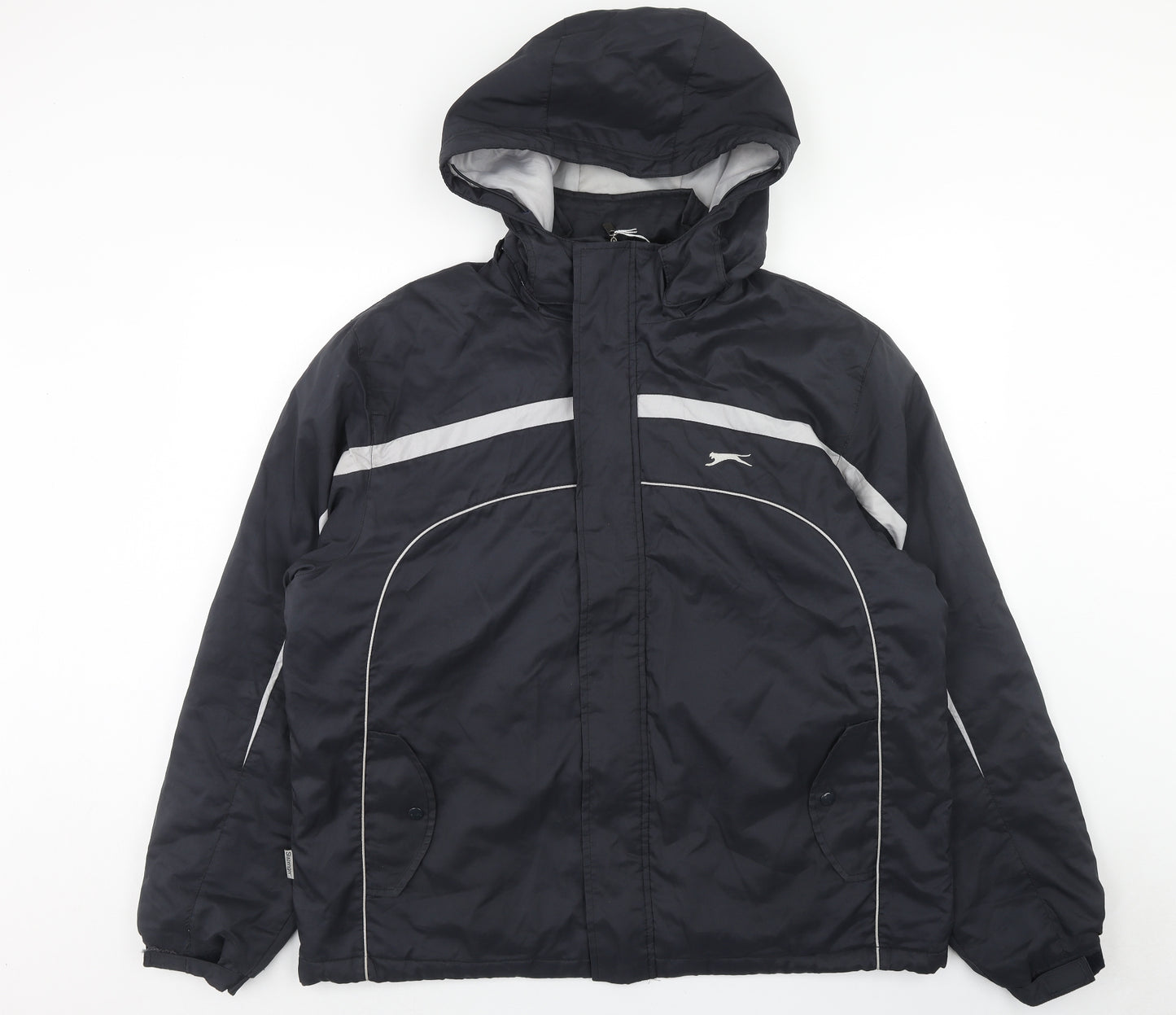 Slazenger Mens Blue Windbreaker Coat Size L Zip