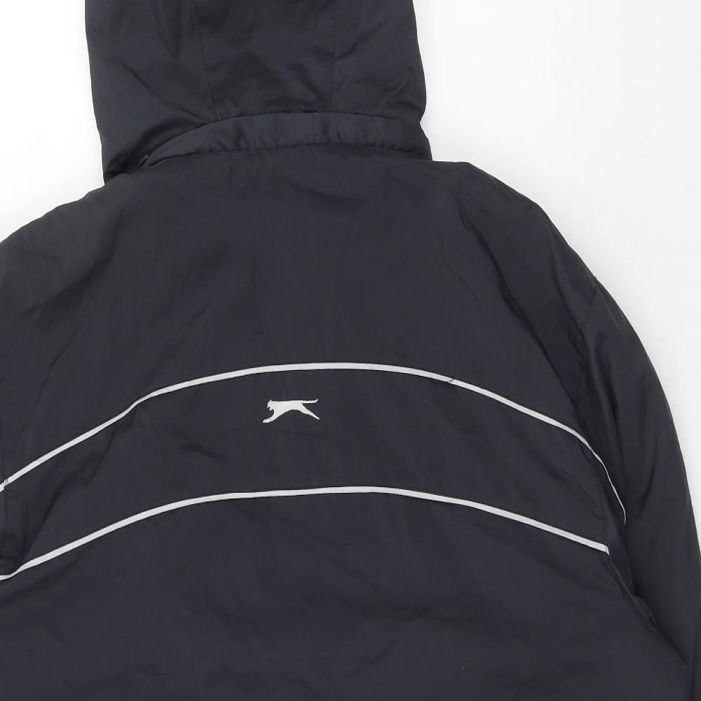 Slazenger Mens Blue Windbreaker Coat Size L Zip