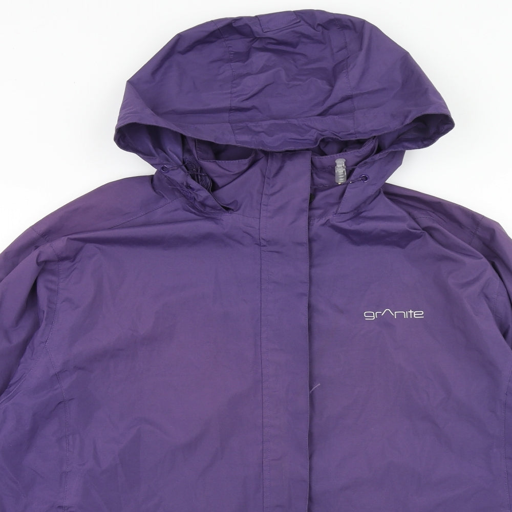 Granite Outdoors Womens Purple Windbreaker Jacket Size 20 Zip