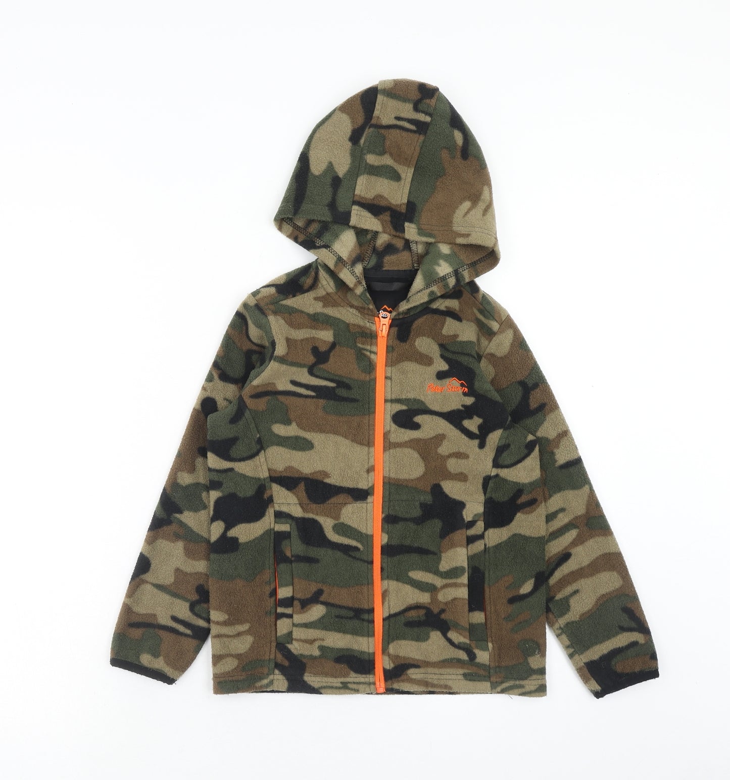 Peter Storm Boys Green Camouflage Jacket Size 7-8 Years Zip