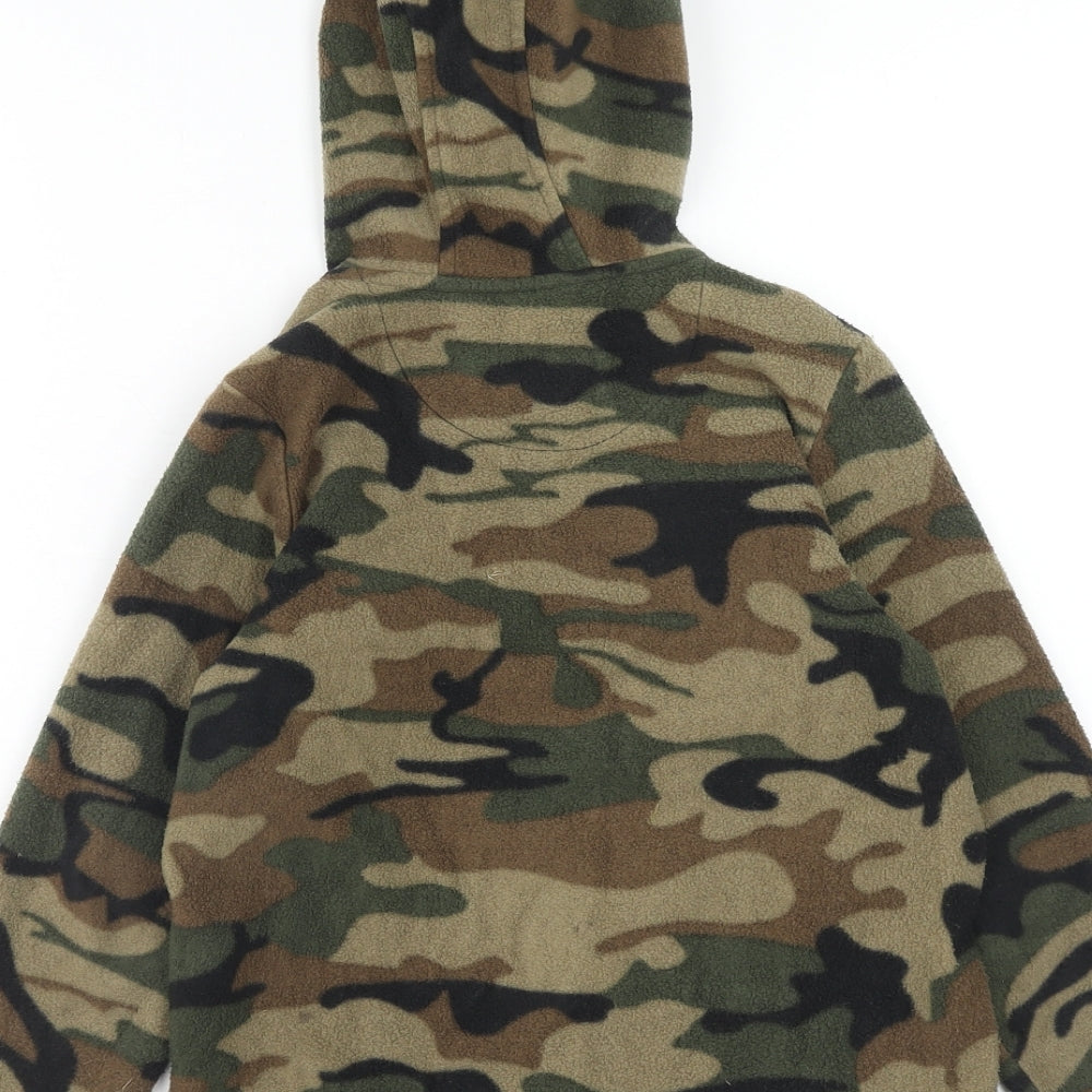 Peter Storm Boys Green Camouflage Jacket Size 7-8 Years Zip