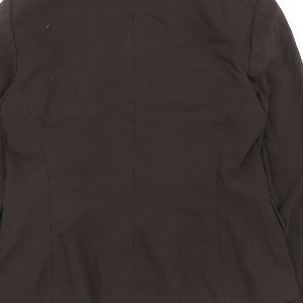 Marks and Spencer Womens Brown Jacket Blazer Size 12 Button