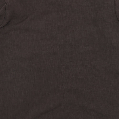 ELVI Womens Brown Jacket Size 20 Button