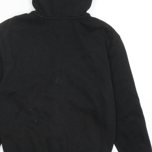Slazenger Boys Black Cotton Full Zip Hoodie Size 7-8 Years Zip