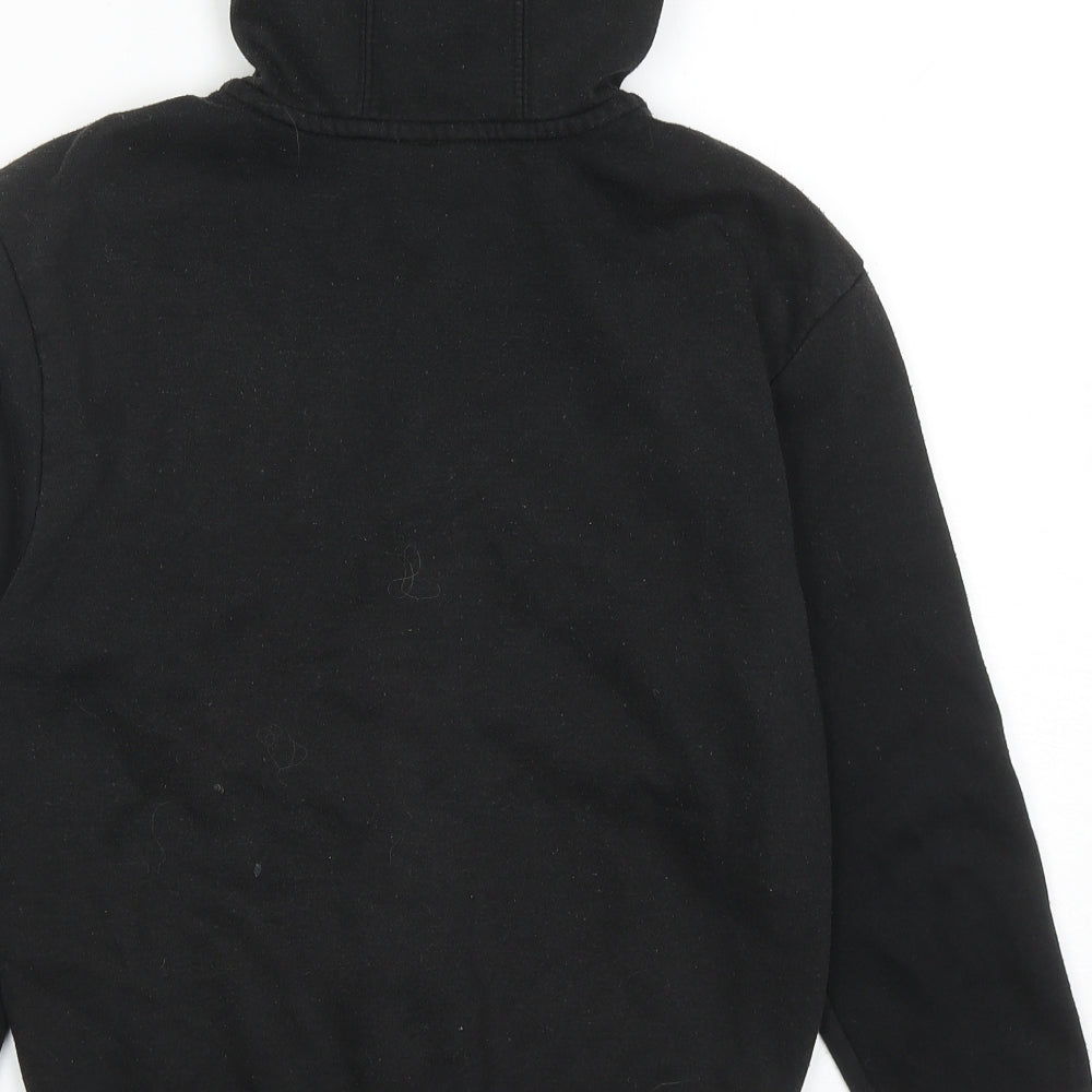 Slazenger Boys Black Cotton Full Zip Hoodie Size 7-8 Years Zip
