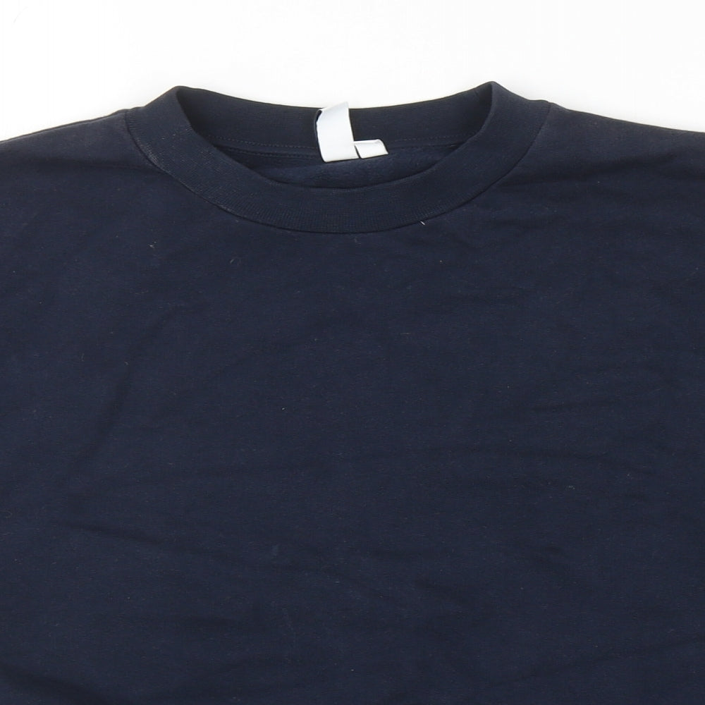 & Other Stories Womens Blue Cotton Pullover Sweatshirt Size 10 Pullover