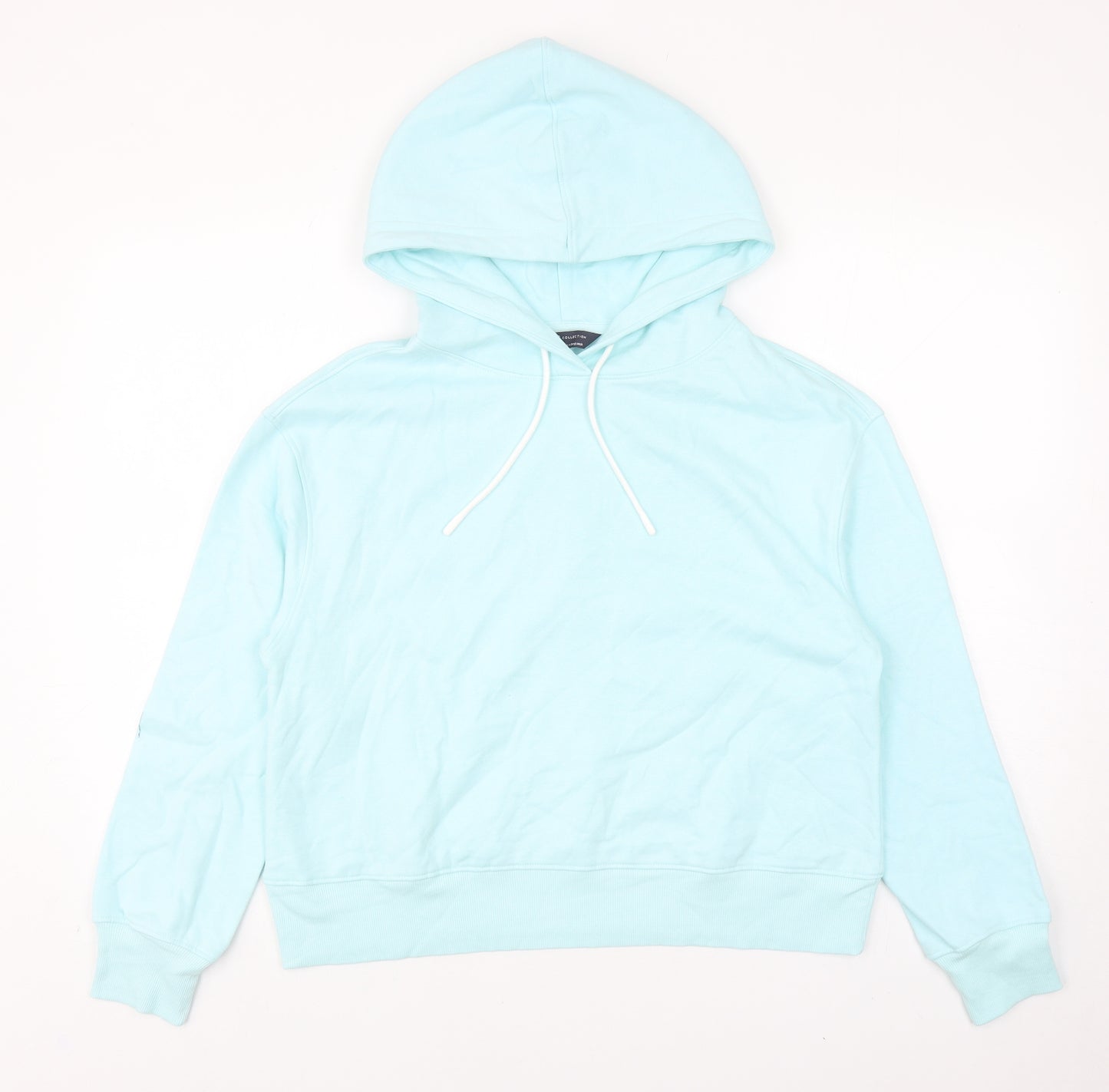 Marks and Spencer Womens Blue Polyester Pullover Hoodie Size 10 Pullover