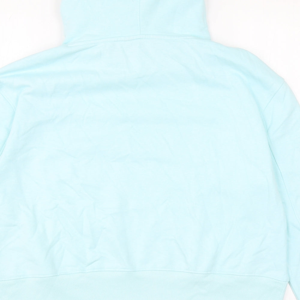 Marks and Spencer Womens Blue Polyester Pullover Hoodie Size 10 Pullover