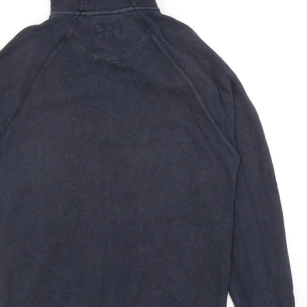 NEXT Mens Blue Cotton Full Zip Hoodie Size M