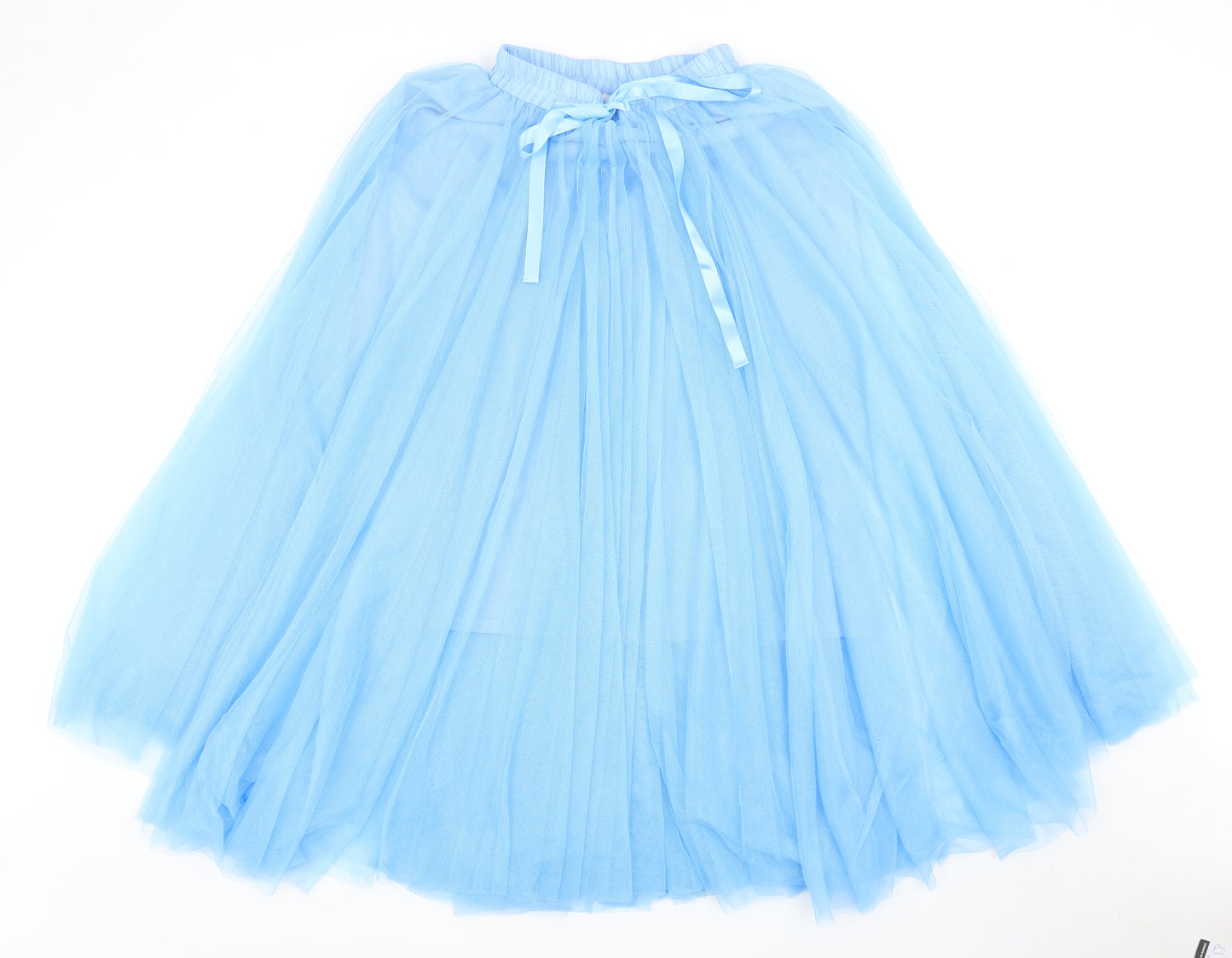 Choklate Womens Blue Polyester Tutu Skirt Size S Drawstring