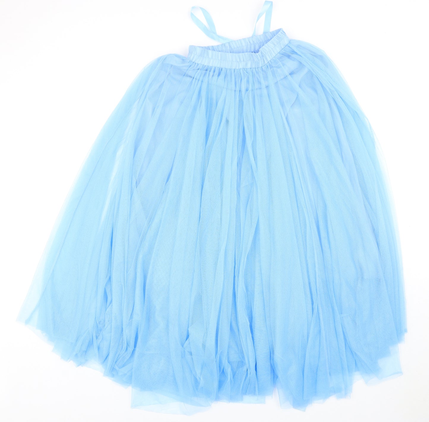 Choklate Womens Blue Polyester Tutu Skirt Size S Drawstring