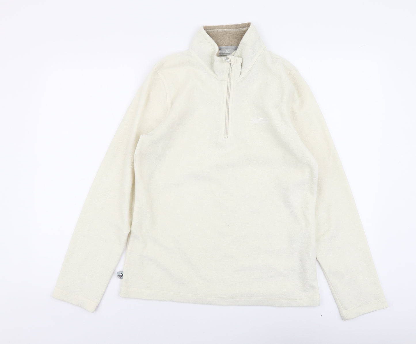 Regatta Womens Ivory Polyester Pullover Sweatshirt Size 12 Zip