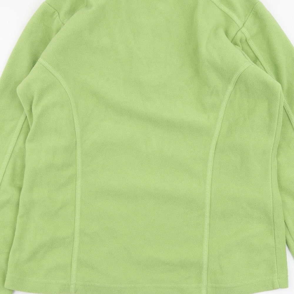 Comptoir Des Montagnes Womens Green Polyester Pullover Sweatshirt Size S Zip
