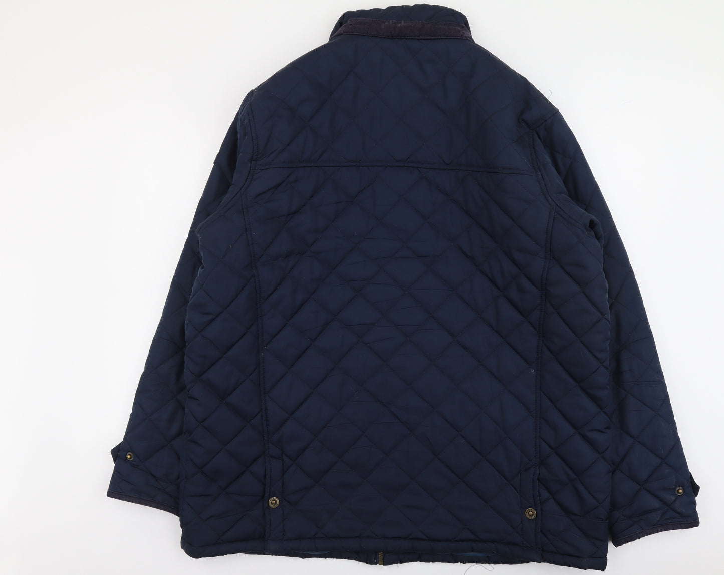 Regatta Mens Blue Quilted Jacket Size 2XL Button