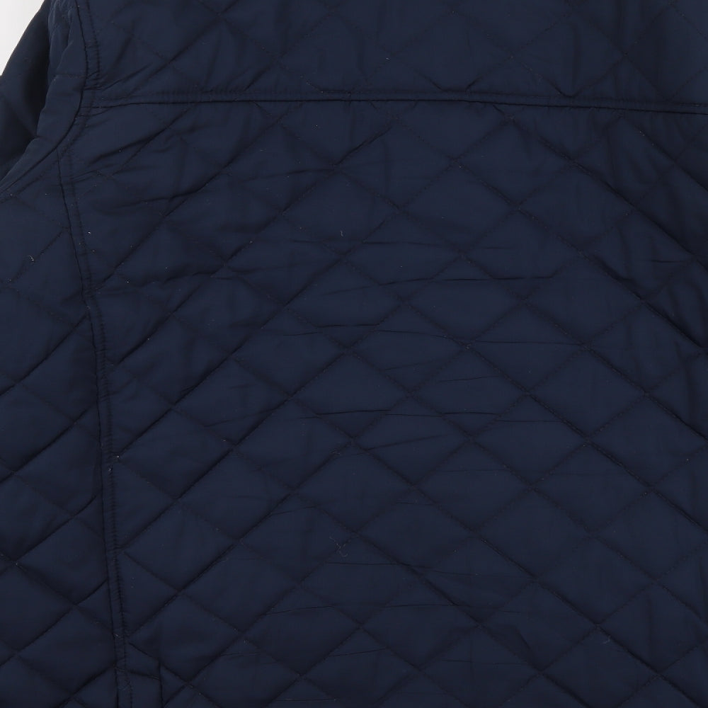 Regatta Mens Blue Quilted Jacket Size 2XL Button