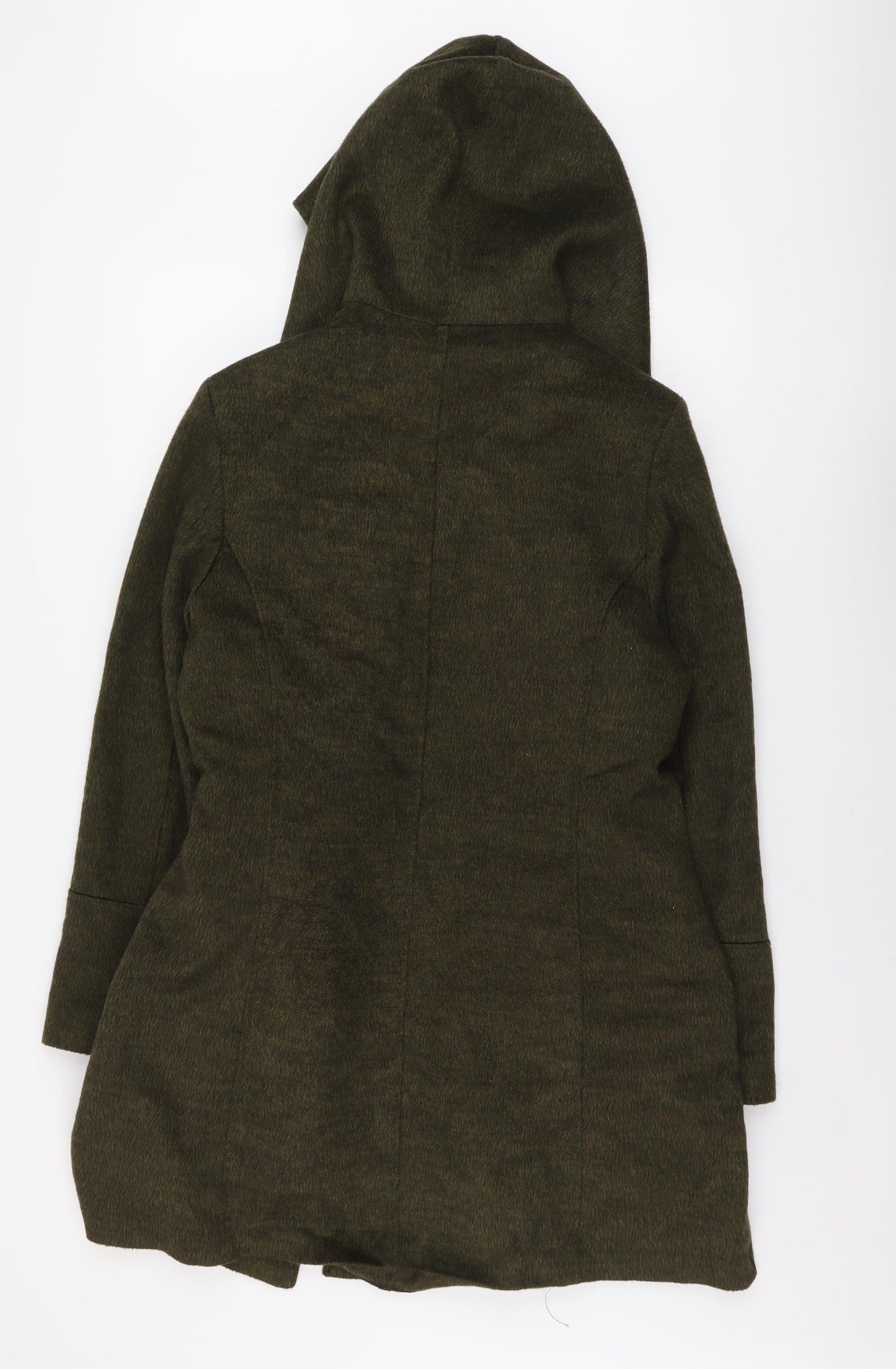 Esin Womens Green Overcoat Coat Size 20 Tie