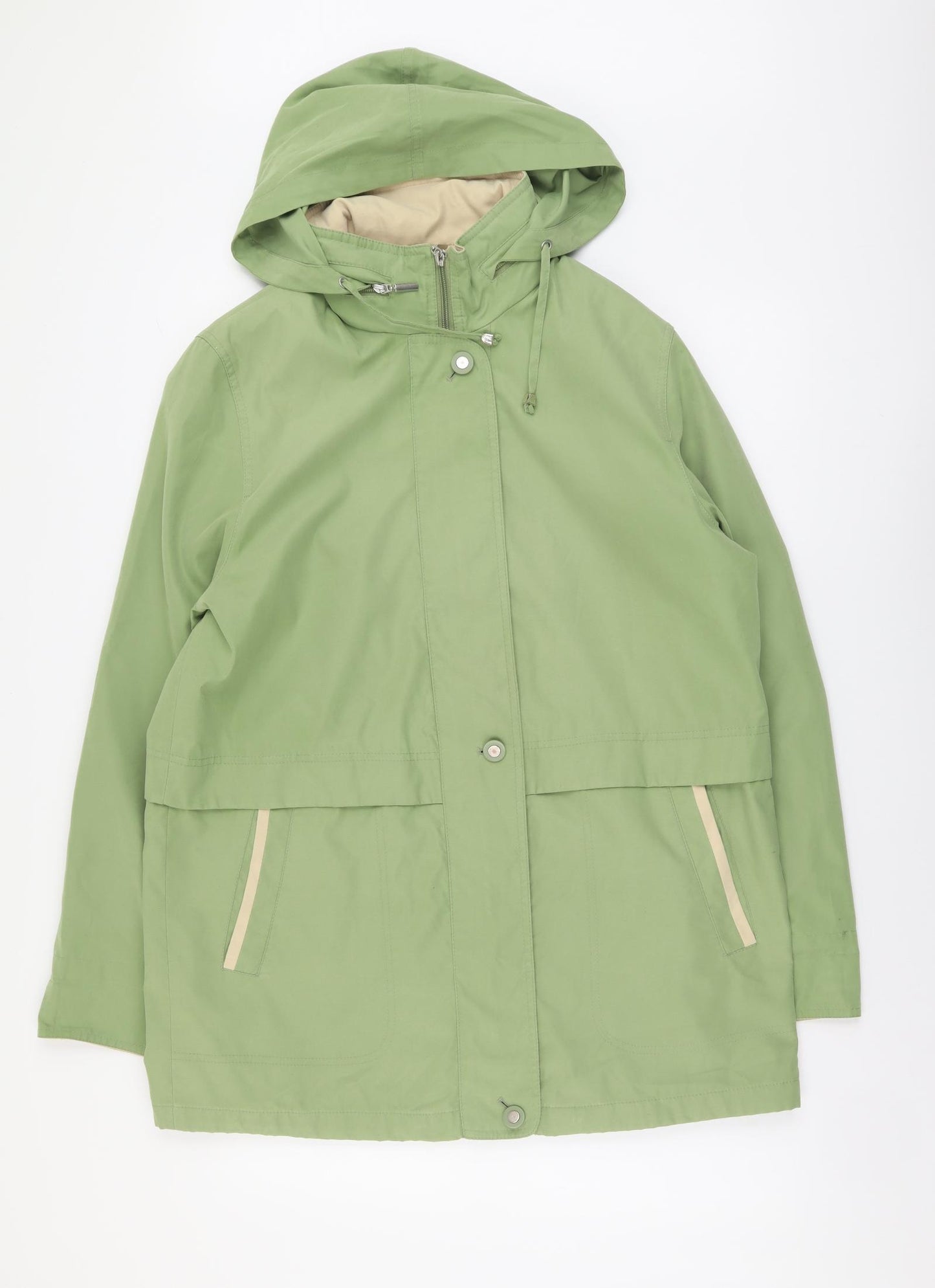 Marks and Spencer Womens Green Anorak Jacket Size 16 Zip