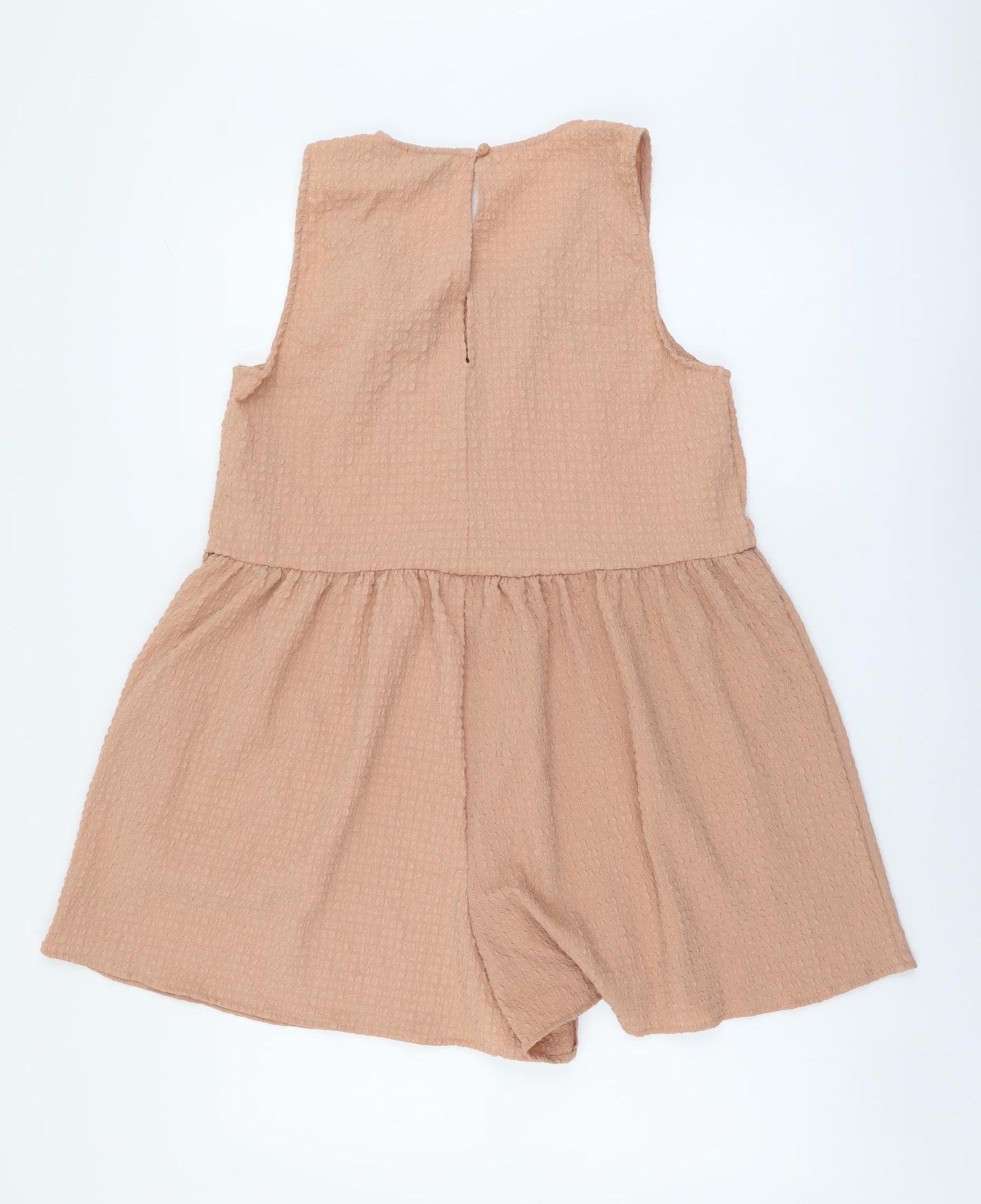 ASOS Womens Pink Polyester Playsuit One-Piece Size 10 Pullover