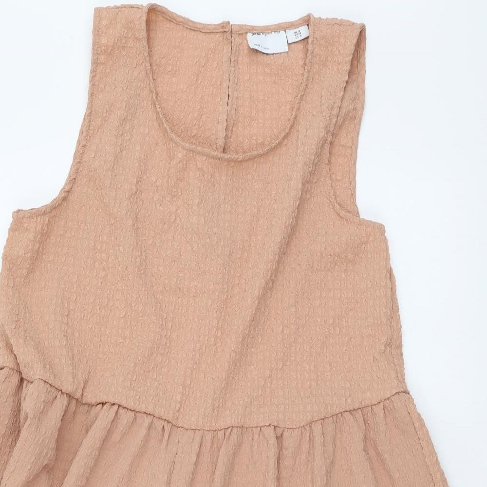 ASOS Womens Pink Polyester Playsuit One-Piece Size 10 Pullover