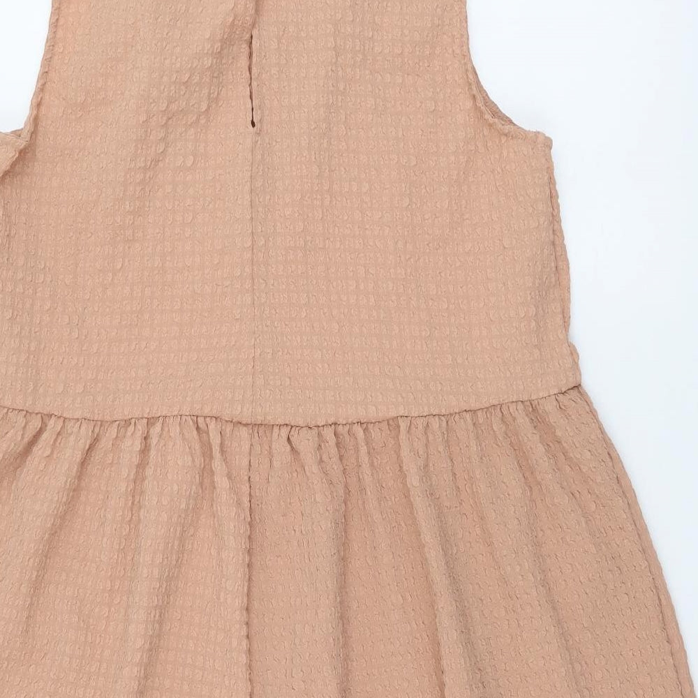 ASOS Womens Pink Polyester Playsuit One-Piece Size 10 Pullover