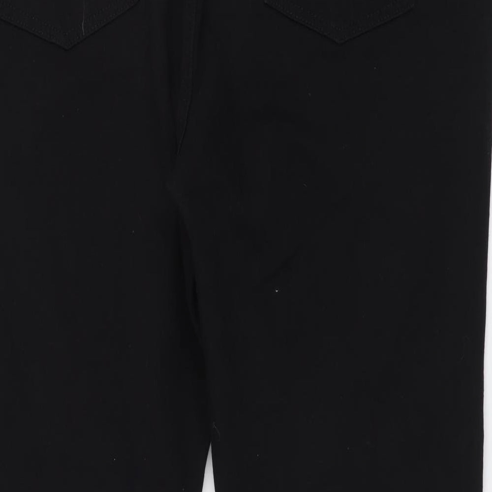 Marks and Spencer Womens Black Cotton Skinny Jeans Size 22 L27 in Regular Button