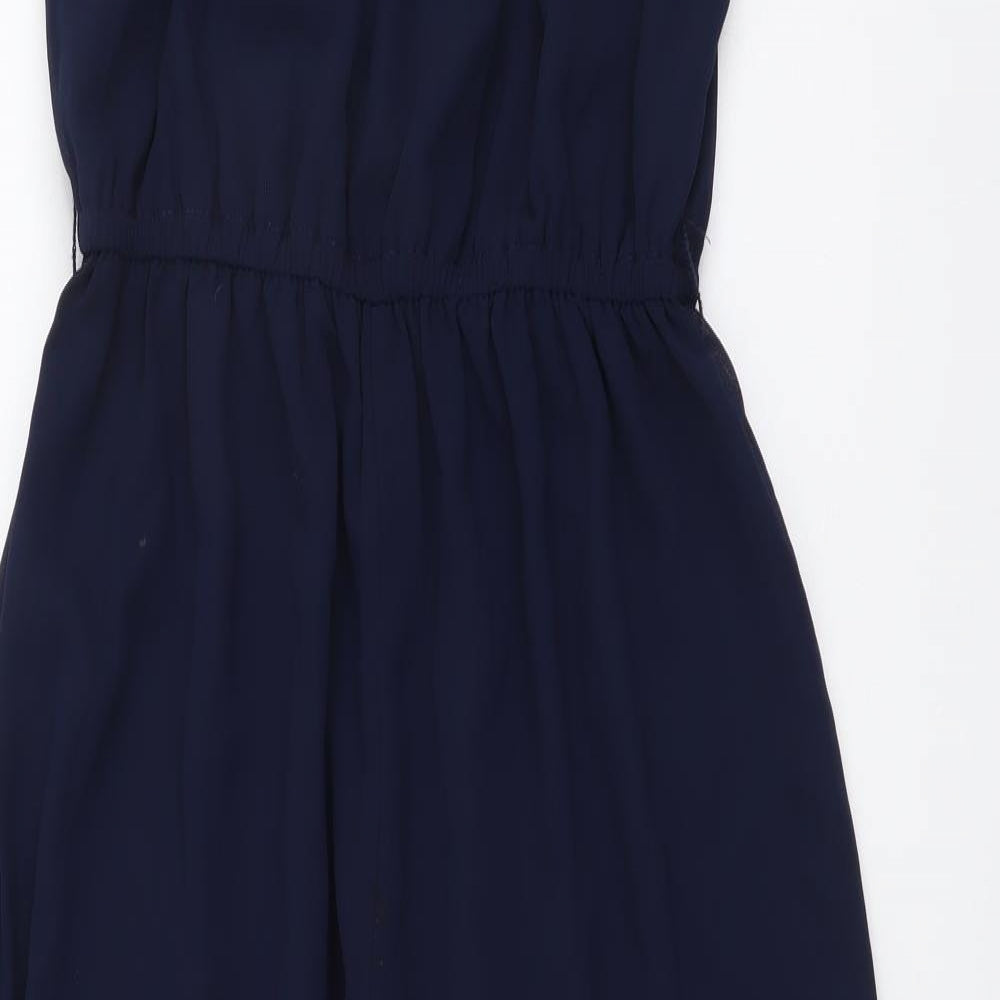 Monsoon Girls Blue Polyester Jumpsuit One-Piece Size 9-10 Years Pullover