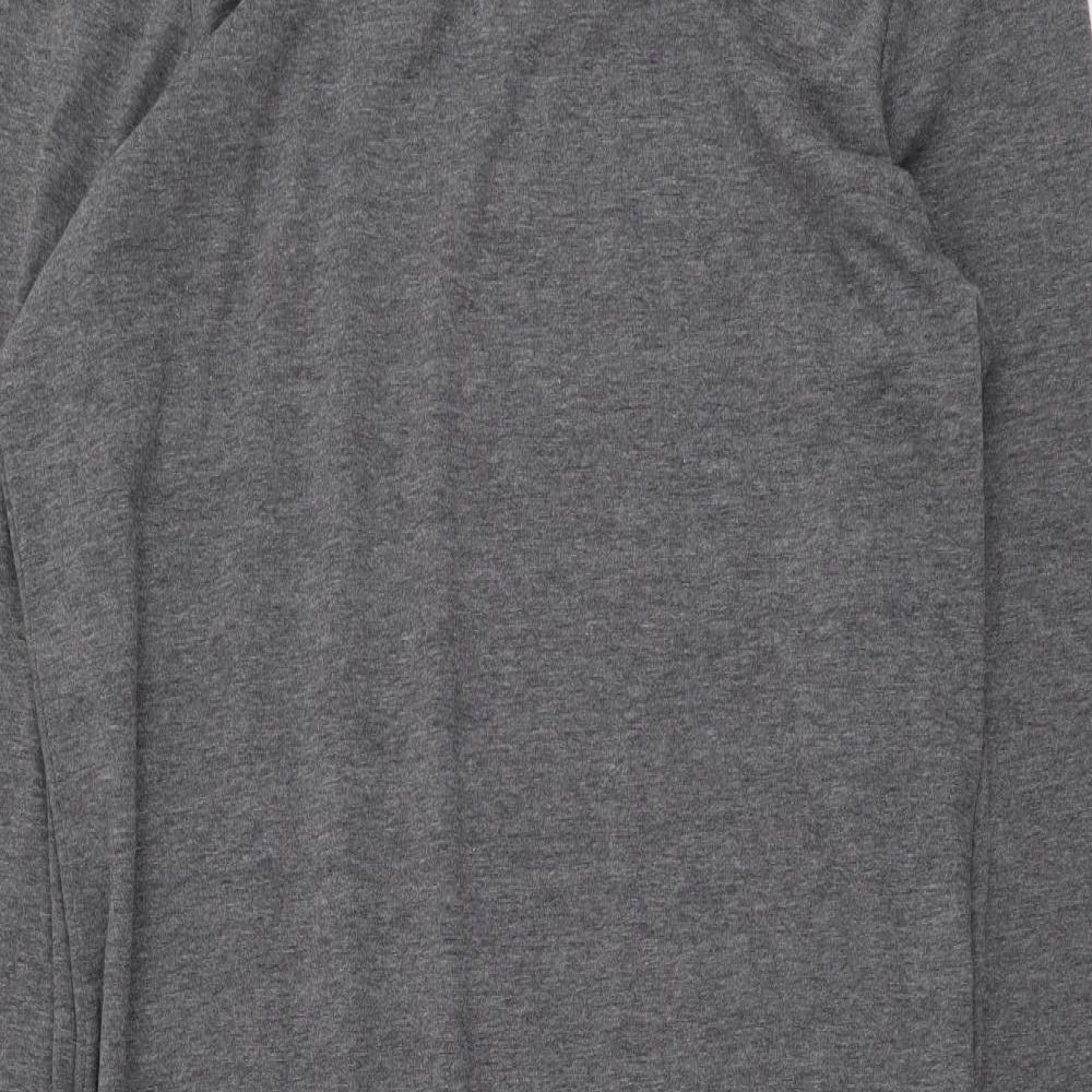 Atmosphere Womens Grey Polyester A-Line Size 20 Boat Neck Pullover