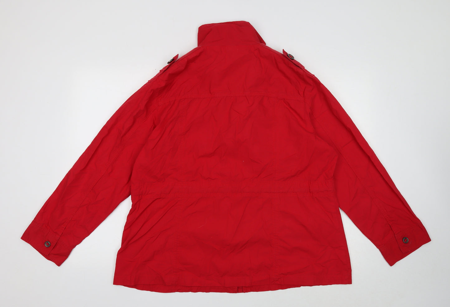 Marks and Spencer Womens Red Jacket Size 20 Zip