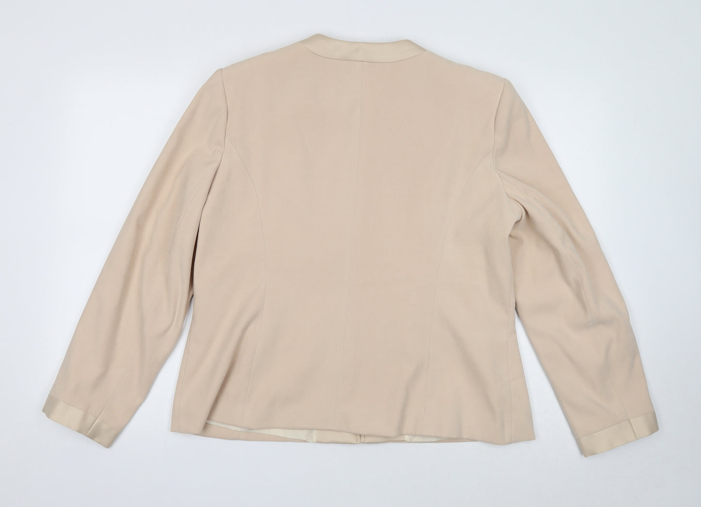 Bonmarché Womens Beige Jacket Size 16 Zip