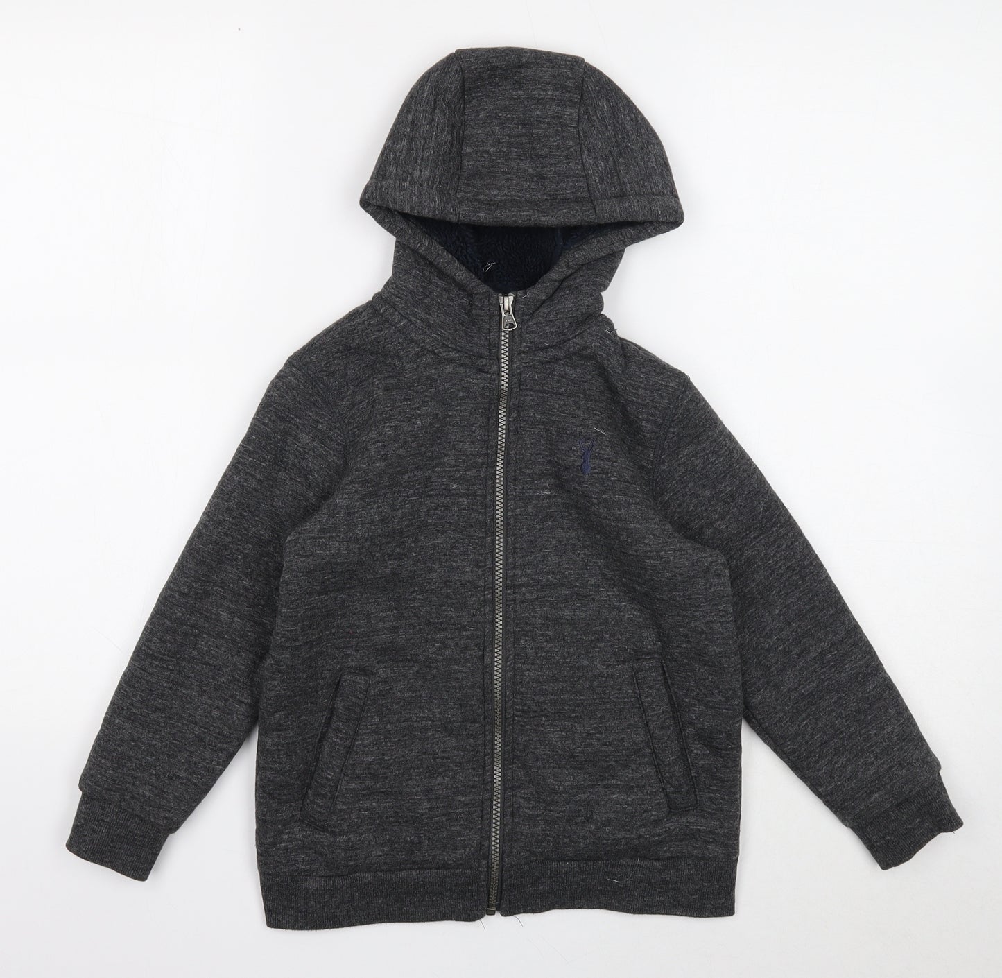 NEXT Boys Grey Jacket Size 7 Years Zip