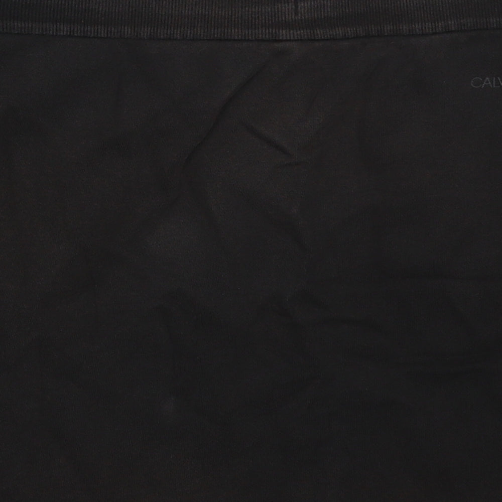 Calvin Klein Womens Black Cotton Bandage Skirt Size S
