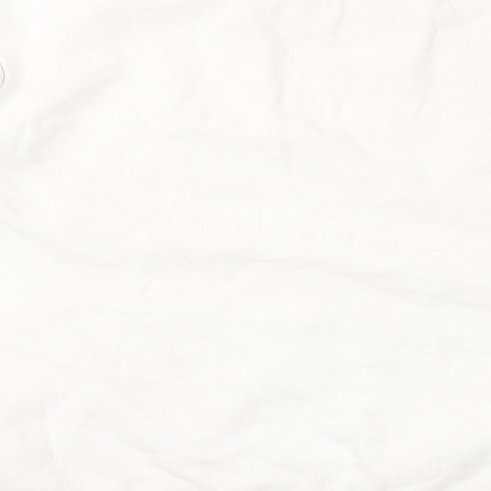 ellesse Womens White Cotton Pullover Sweatshirt Size 18 Pullover