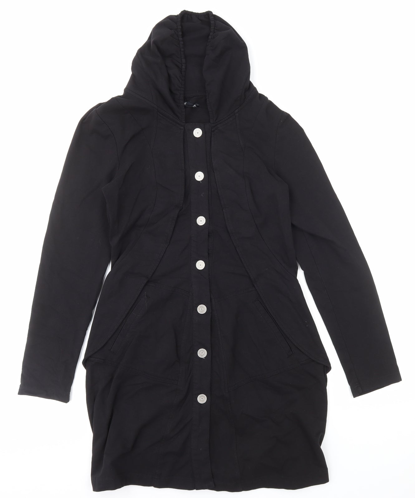 Yest Womens Black Jacket Coat Size M Button