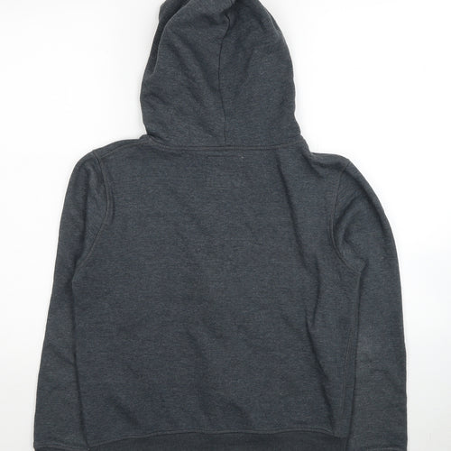 Papaya Womens Grey Polyester Full Zip Hoodie Size 10 Zip