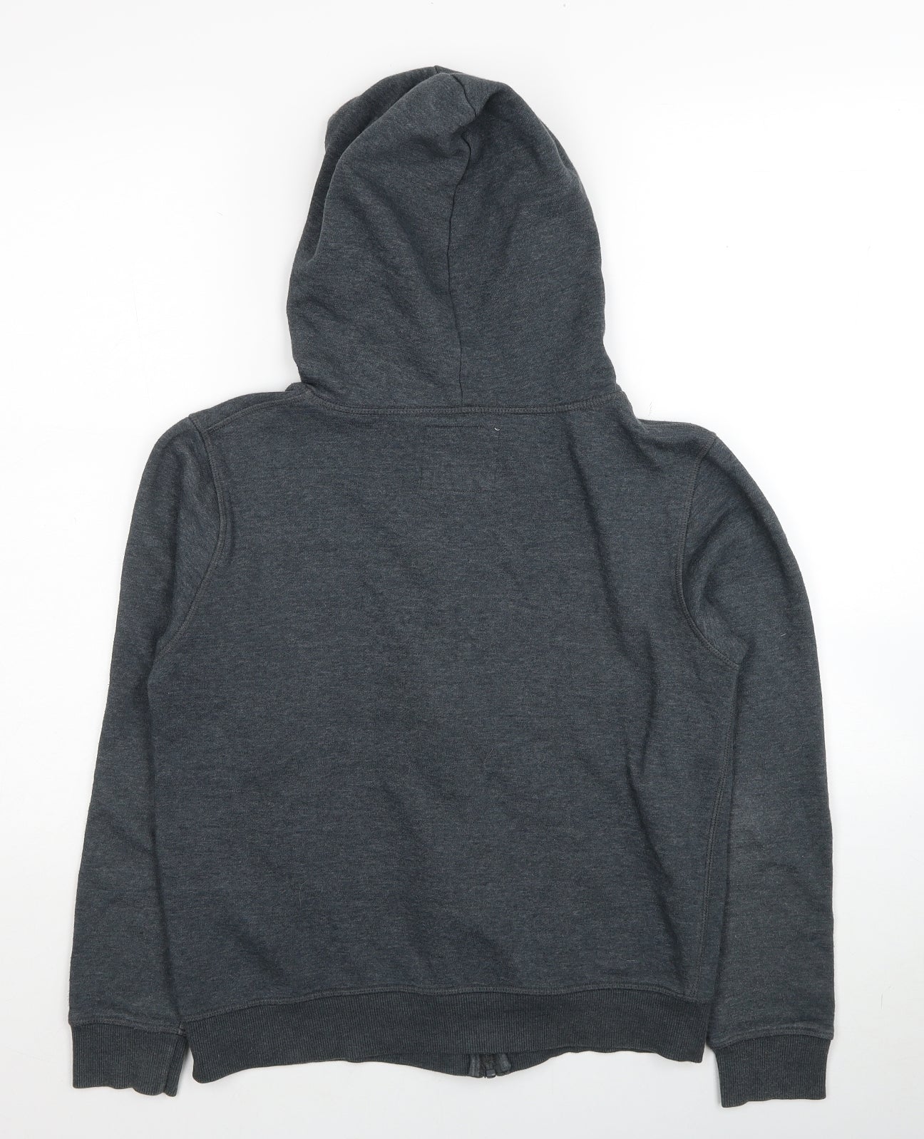 Papaya Womens Grey Polyester Full Zip Hoodie Size 10 Zip