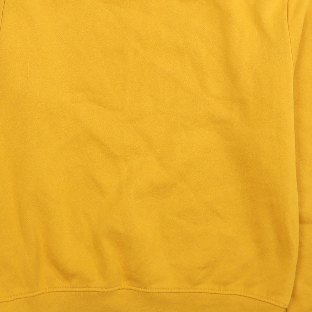 H&M Womens Yellow Cotton Pullover Sweatshirt Size XS Pullover - Les Arcs France 1978