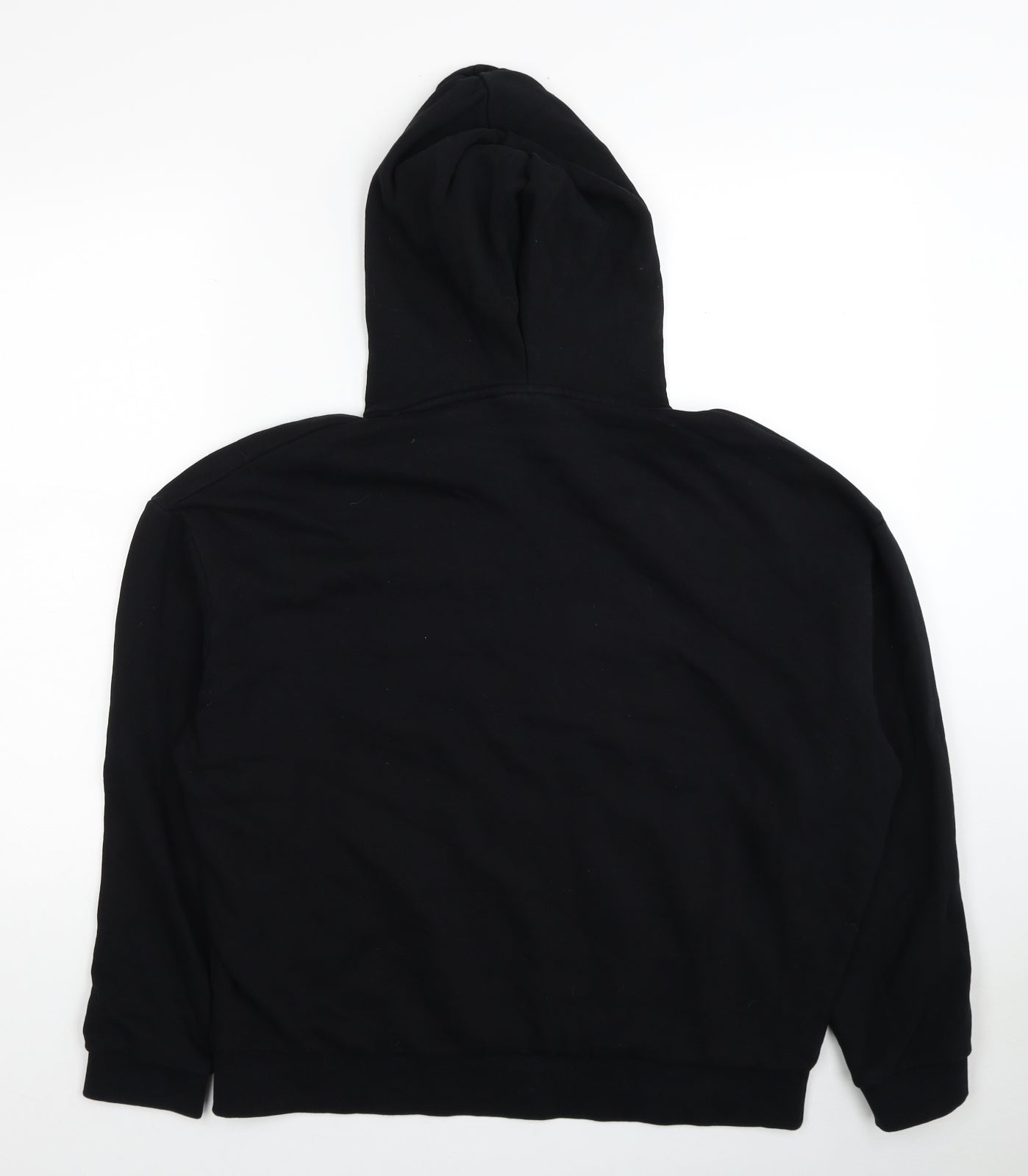 ASOS Mens Black Cotton Pullover Hoodie Size M