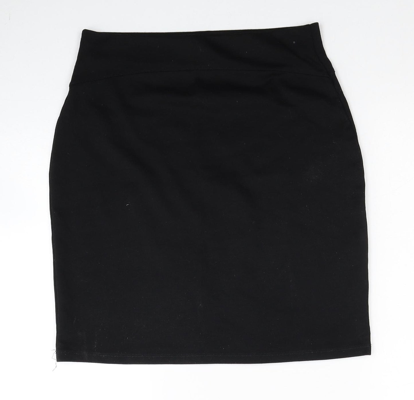 Preworn Womens Black Polyester Bandage Skirt Size 28 in