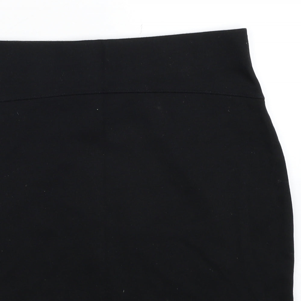 Preworn Womens Black Polyester Bandage Skirt Size 28 in