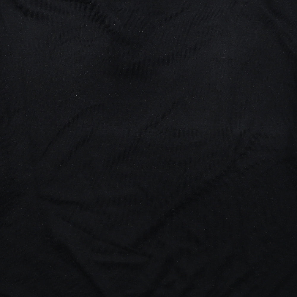 George Mens Black V-Neck Acrylic Pullover Jumper Size XL