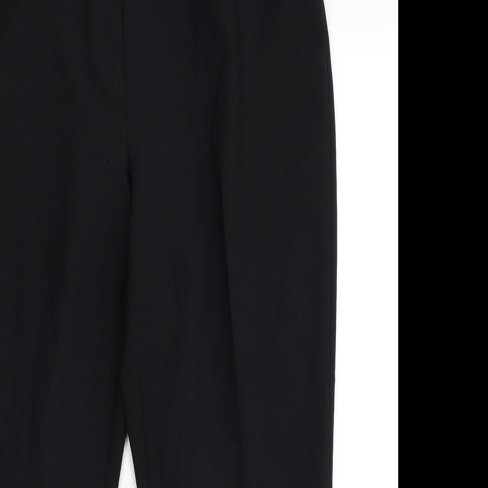 George Womens Black Polyester Pedal Pusher Trousers Size 20 Regular Zip