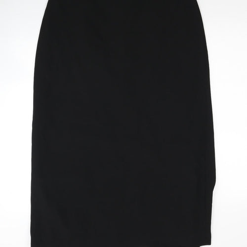 Roman Womens Black Polyester Straight & Pencil Skirt Size 18 Zip