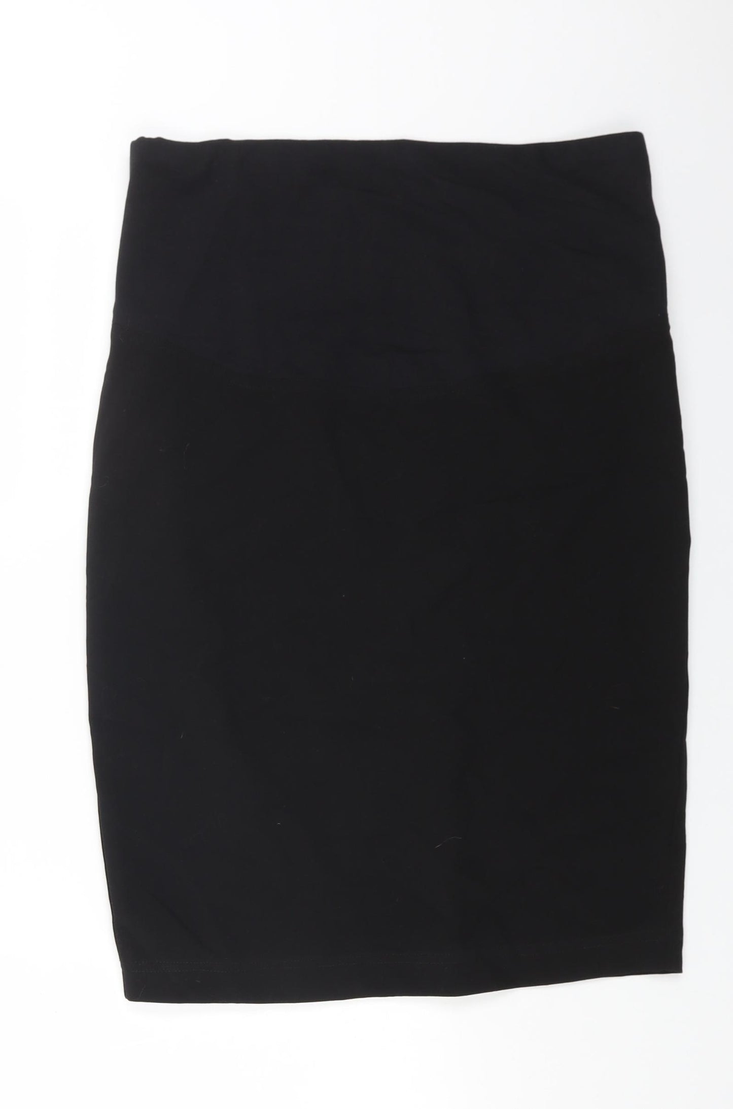 JoJo Maman Womens Black Polyester Straight & Pencil Skirt Size 8