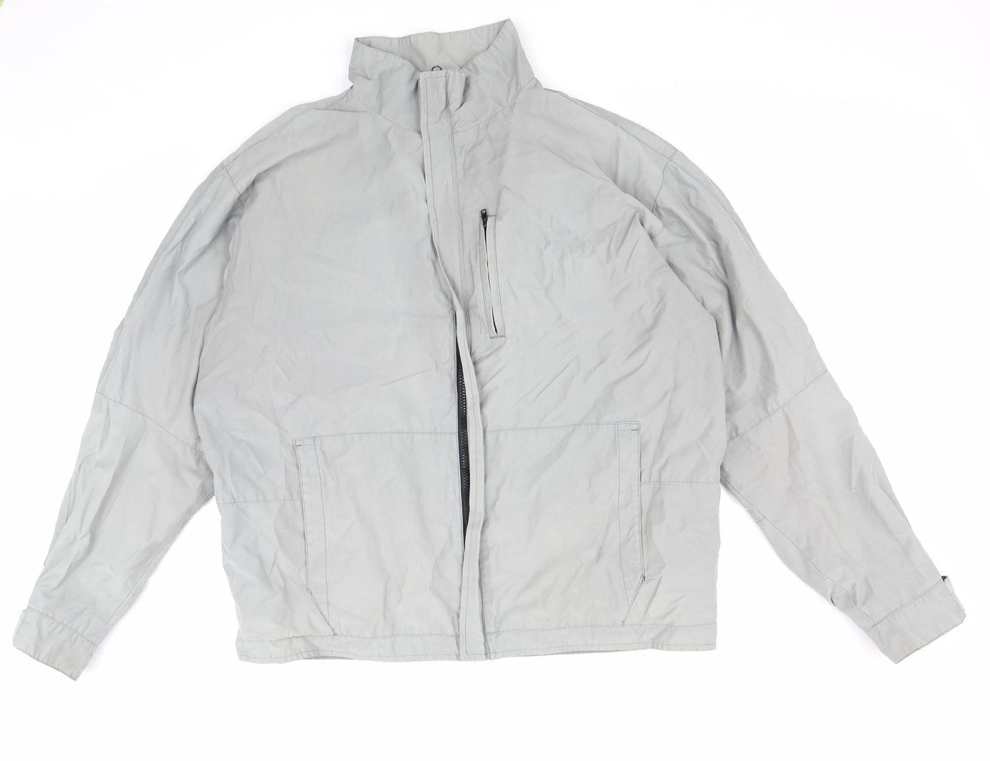 NEXT Mens Grey Windbreaker Jacket Size L Zip