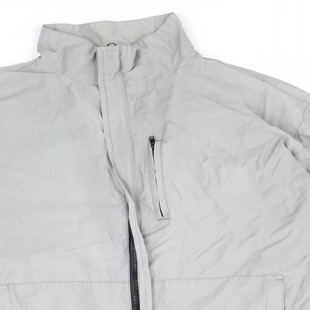 NEXT Mens Grey Windbreaker Jacket Size L Zip
