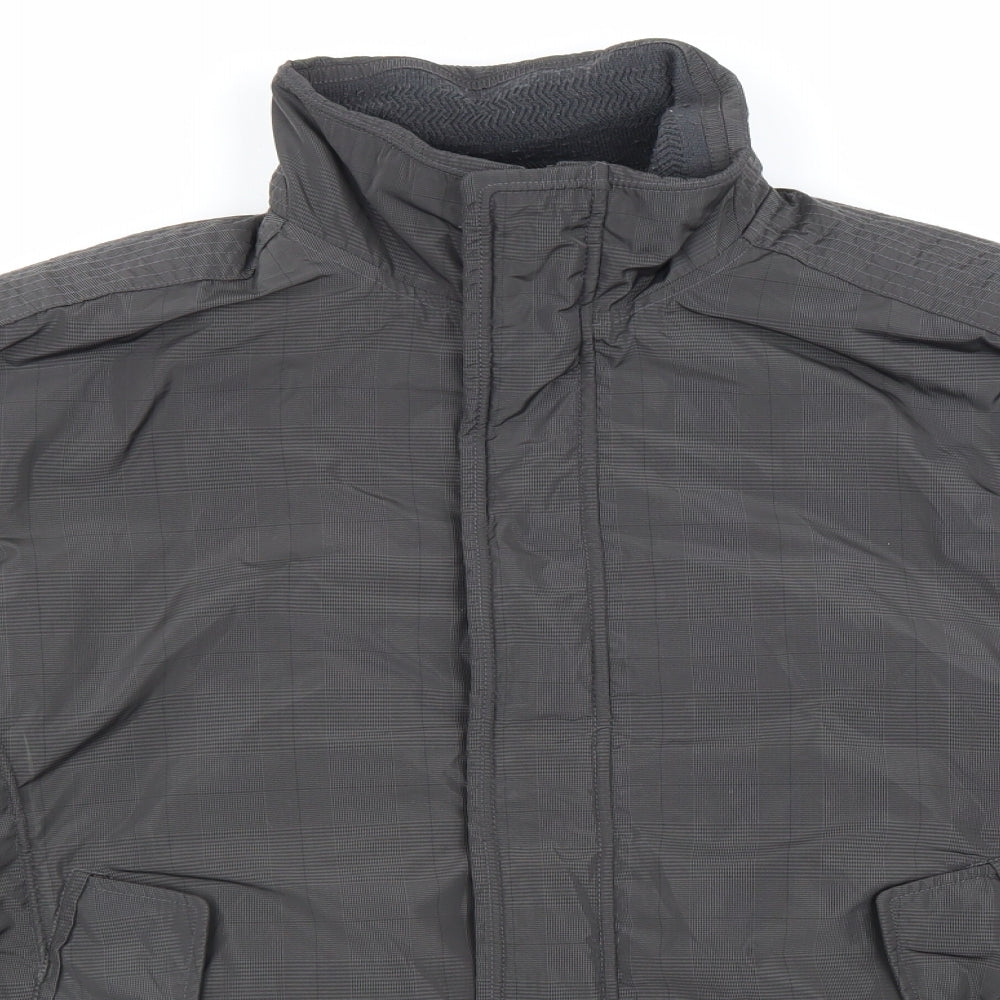 ROY ROBSON Mens Grey Jacket Size 50 Zip