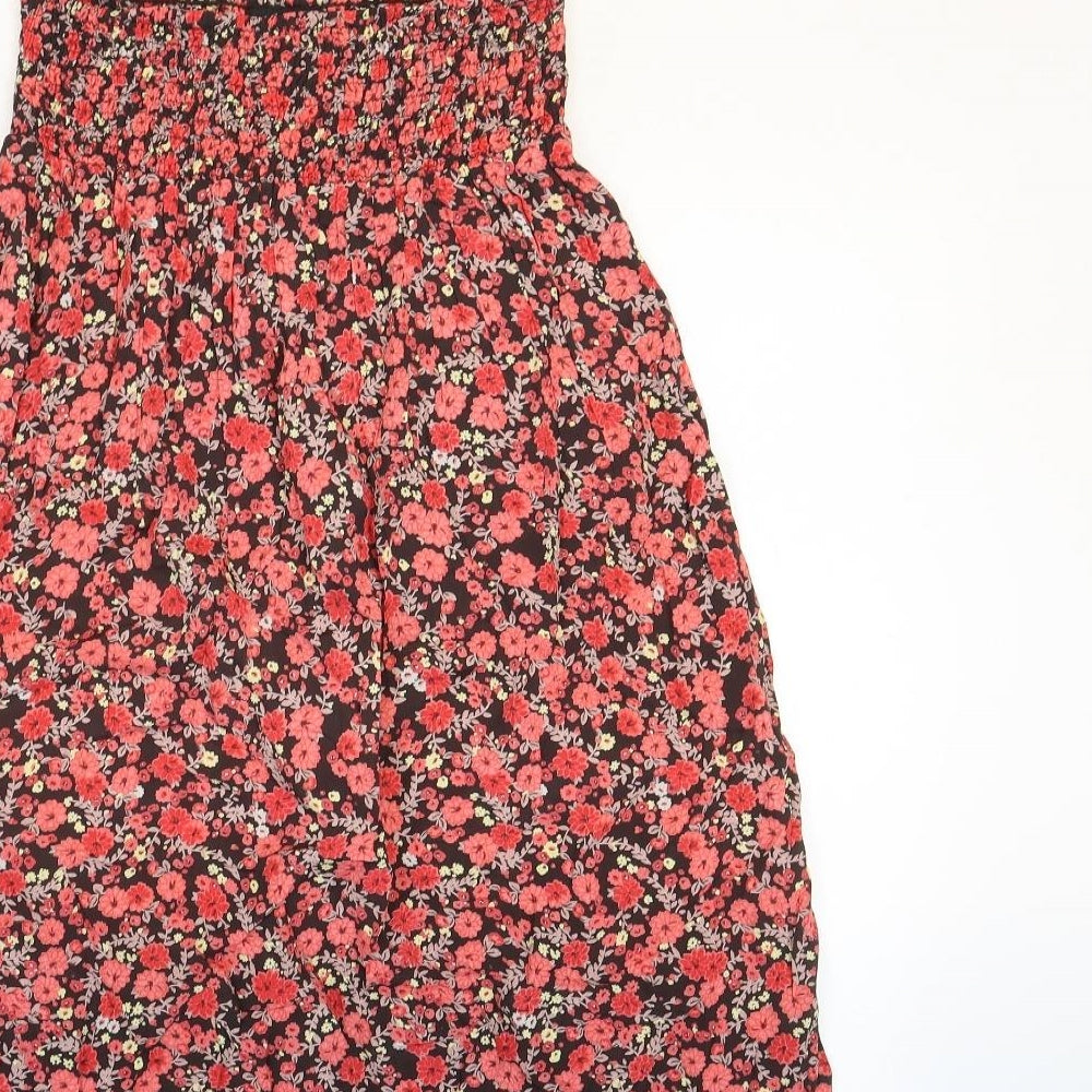 Casual collection Womens Red Geometric Viscose Trumpet Skirt Size 10