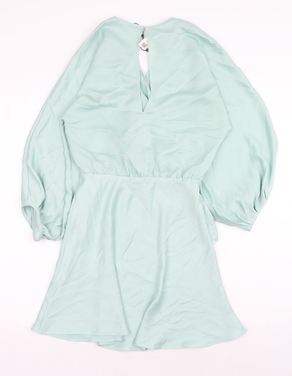 Zara Womens Blue Polyester A-Line Size XS V-Neck Pullover