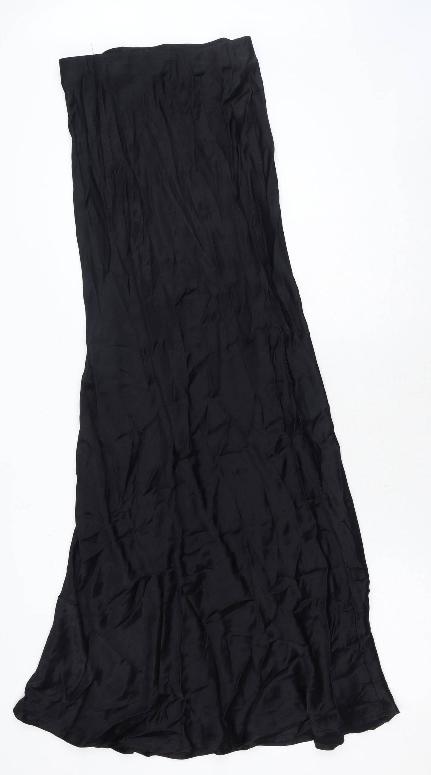 Nobody's Child Womens Black Polyester Maxi Skirt Size 10