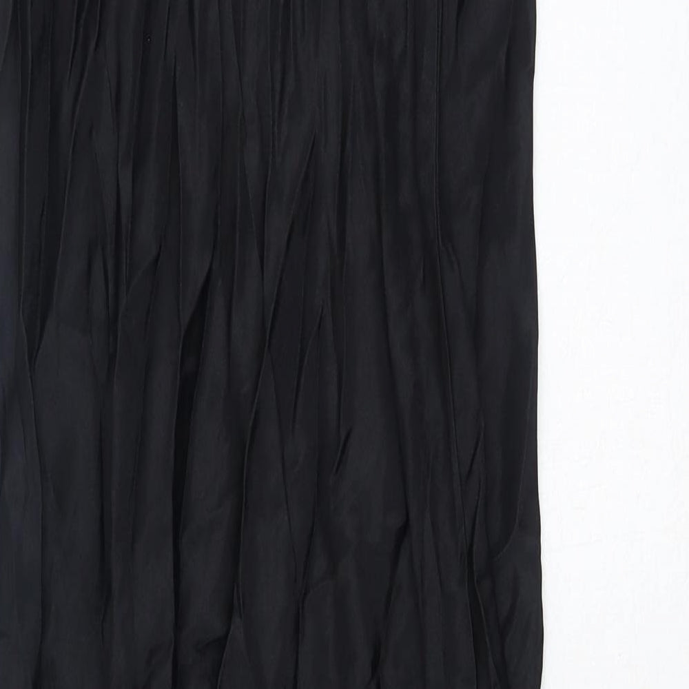 Nobody's Child Womens Black Polyester Maxi Skirt Size 10